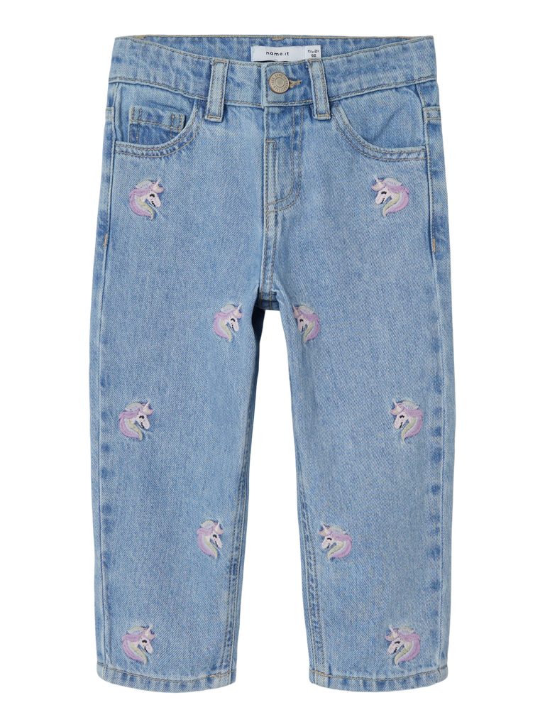 NMFBELLA MOM EMB JEANS 3285-BE NOOS-Jeans-Name it-Aandahls