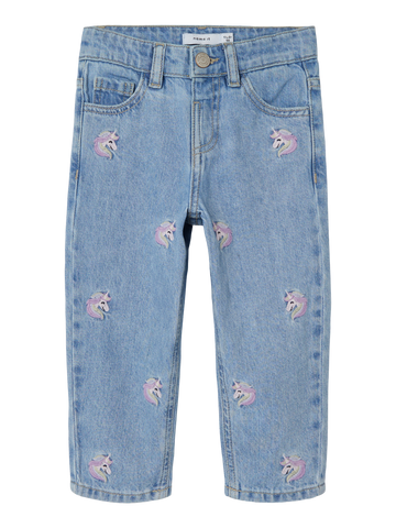 NMFBELLA MOM EMB JEANS 3285-BE NOOS-Jeans-Name it-Aandahls