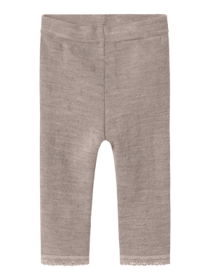 Nbfwang Wool Needle Legging Solid Noos-Ull-Name it-Aandahls