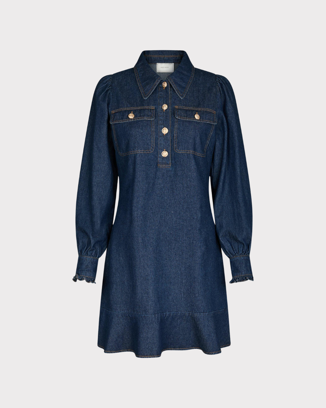 Nikko Denim dress-Kjole-Neo Noir-Aandahls