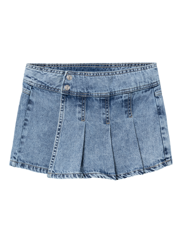 Nkfbella wide dnm skort 5732 be h-Shorts-Name it-Aandahls