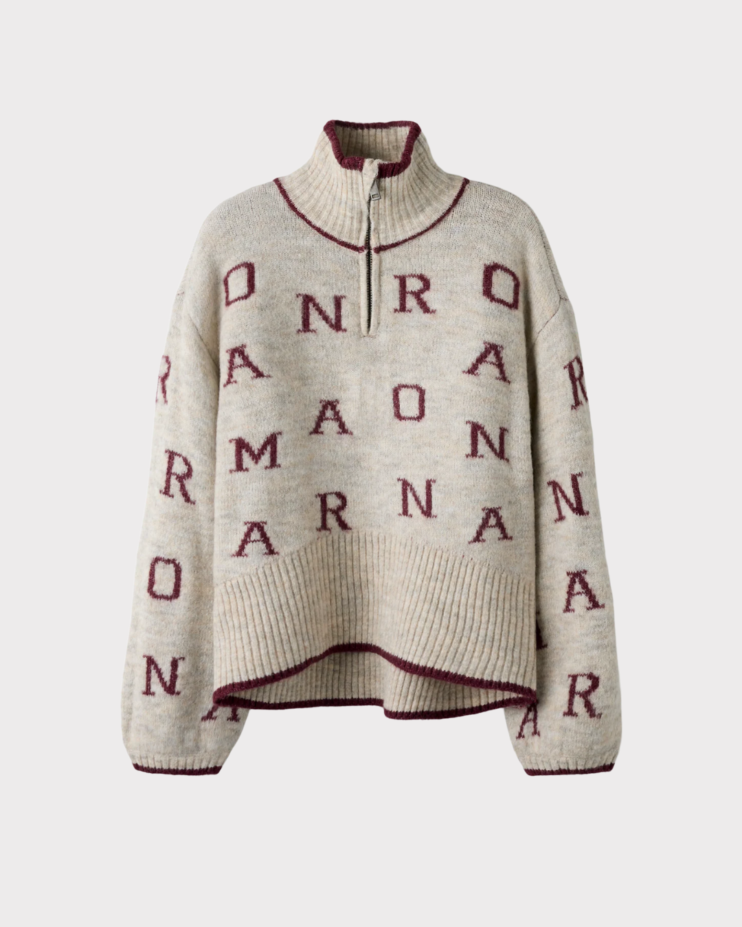 Nkfneifya Ls Oversize Knit W Zip-Genser-Name it-Aandahls