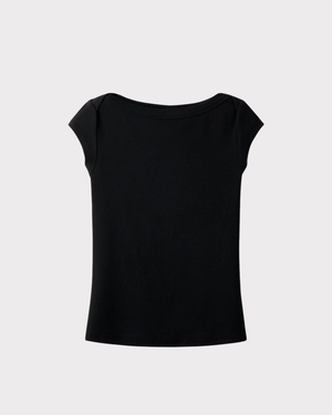 Nlfenvo Ss Short Boatneck S Top-Topp-Lmtd-Aandahls