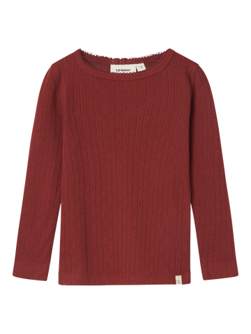 Nmfrachel nes LS slim top hea lil-Topper-Lil-Atelier-Aandahls