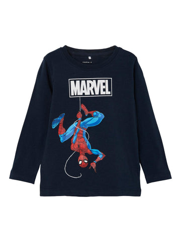 Nmmnazir spiderman Ls Top Noos mar-Topper-Name it-Aandahls