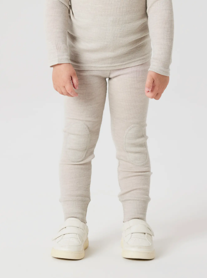 Nmnwax Wool Rib Legging Noos-Ull-Name it-Aandahls