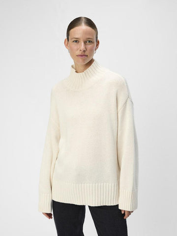 OBJAGNES LO LS H.NECK KNIT PULLOVER NOOS-Genser-Object Collectors Item-Aandahls