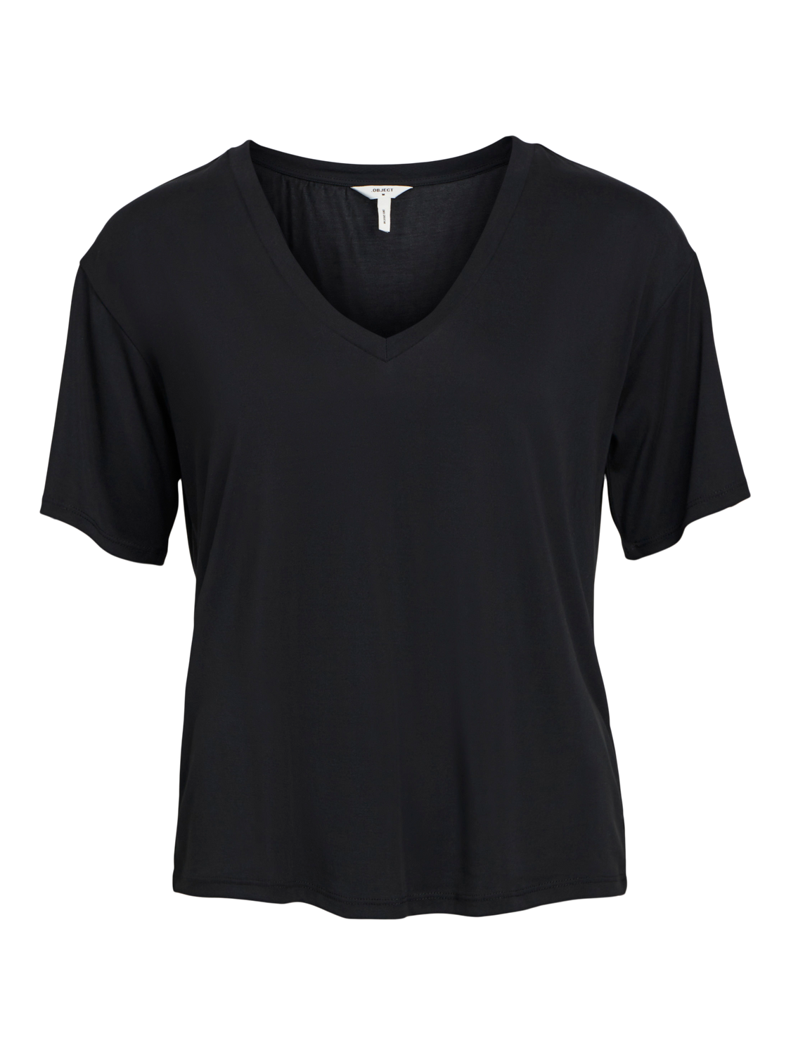 OBJANNIE RE S/S V-NECK TOP NOOS-Topp-OBJECT-Aandahls