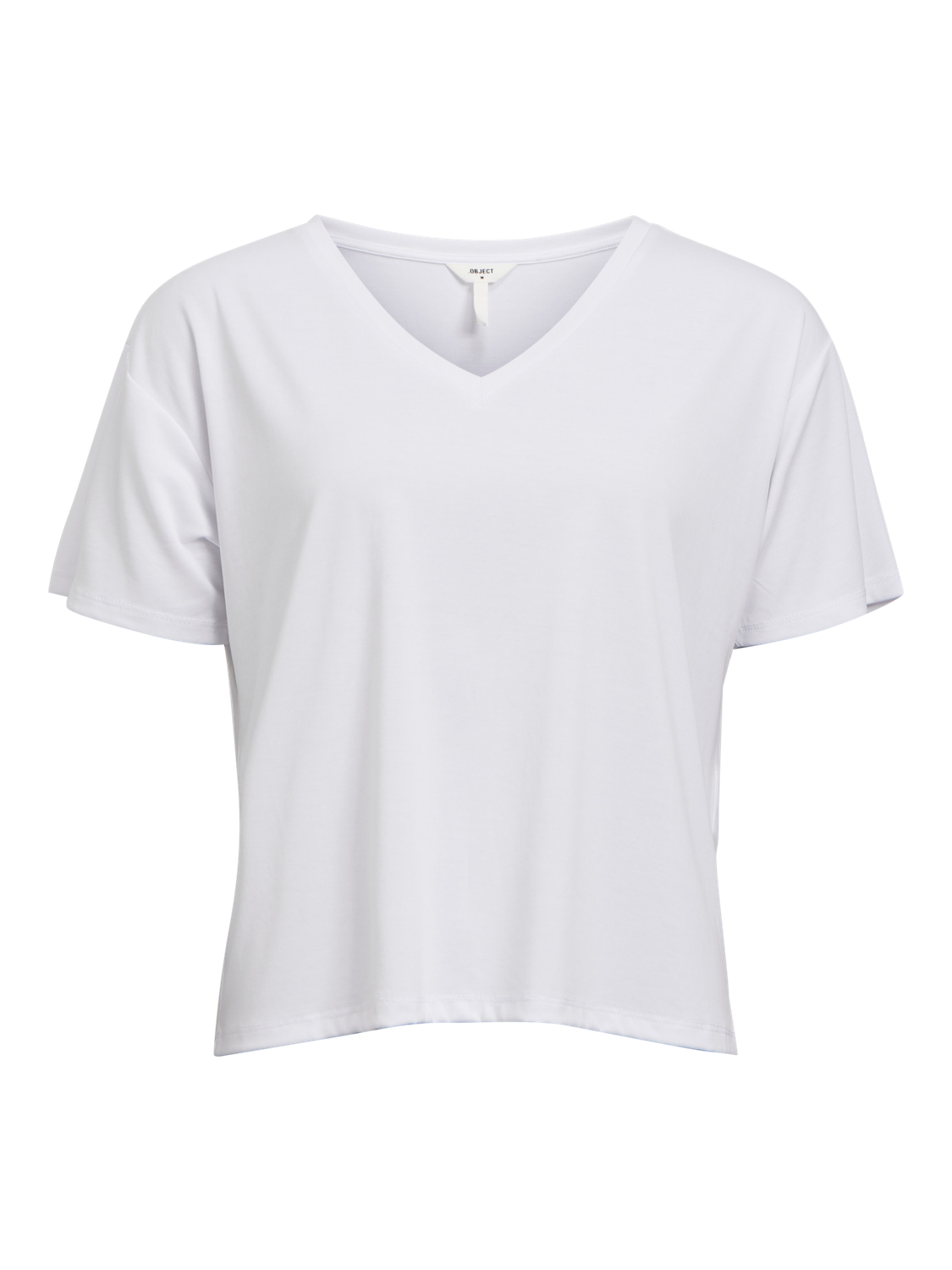 OBJANNIE RE S/S V-NECK TOP NOOS-Topp-OBJECT-Aandahls