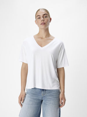 OBJANNIE RE S/S V-NECK TOP NOOS-Topp-OBJECT-Aandahls