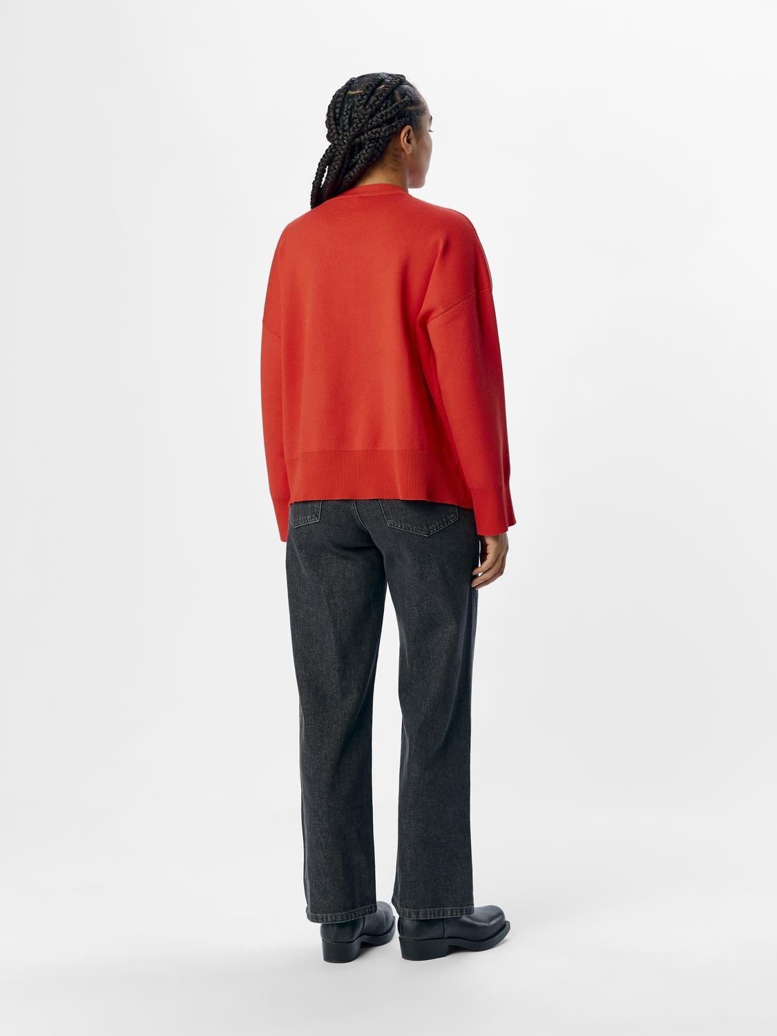 OBJELLY L/S OZ O-NECK KNIT DIV-Genser-Object Collectors Item-Aandahls