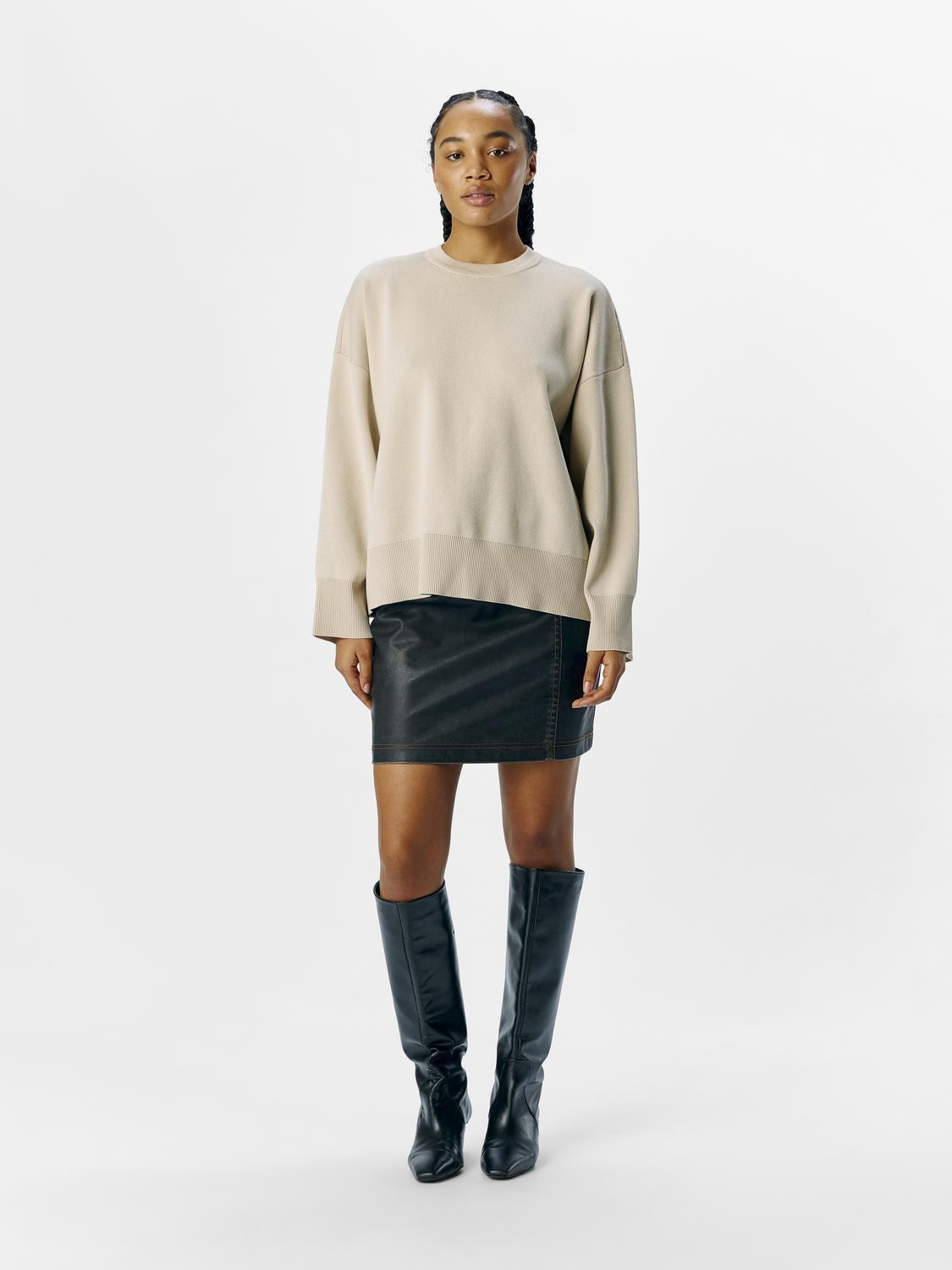 OBJELLY L/S OZ O-NECK KNIT DIV-Knit-Object Collectors Item-Aandahls