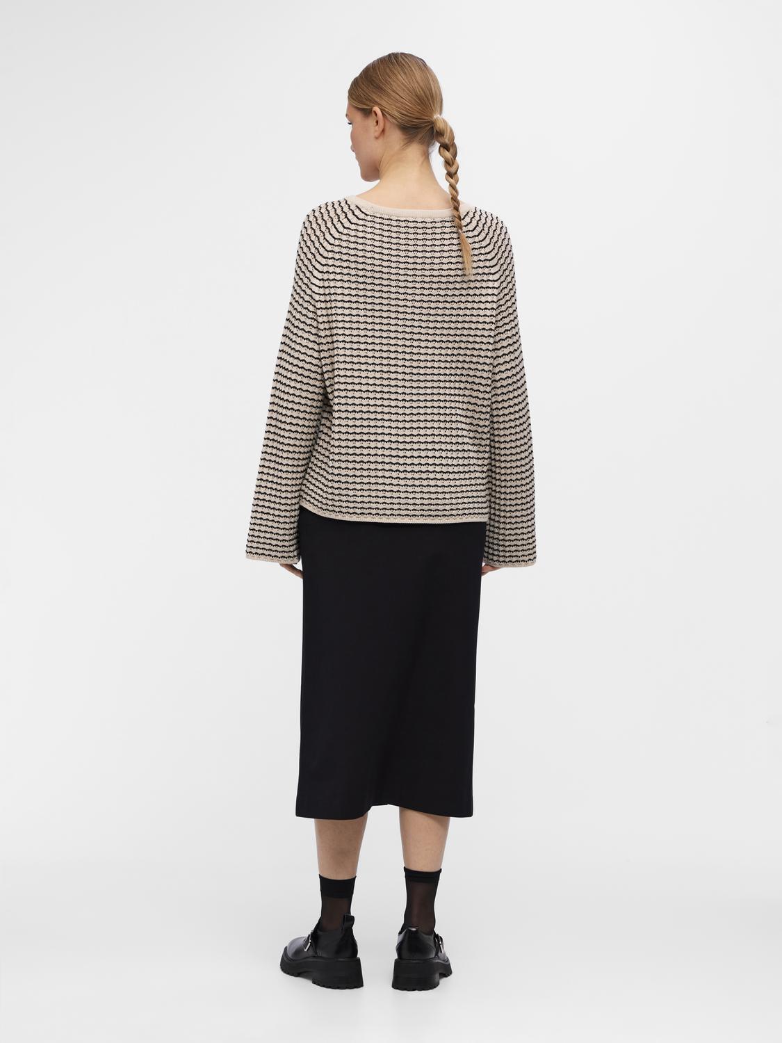 OBJESTER L/S KNIT PATTERN TOP NOOS-Genser-Object Collectors Item-Aandahls