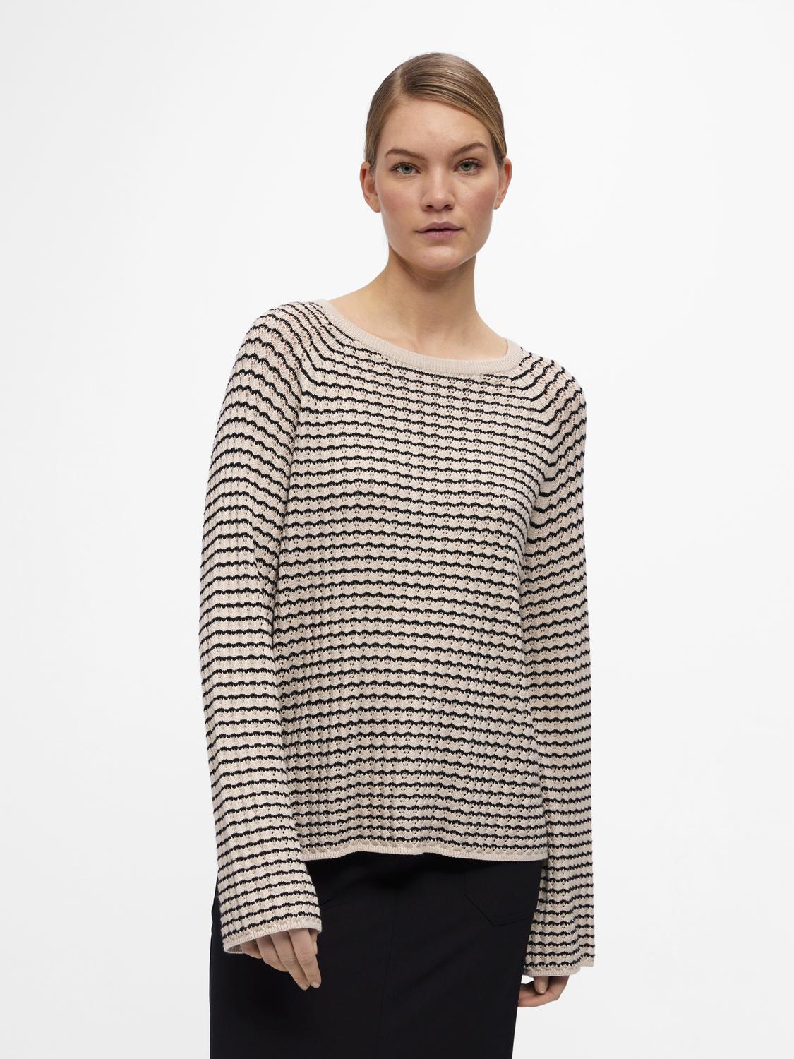 OBJESTER L/S KNIT PATTERN TOP NOOS-Genser-Object Collectors Item-Aandahls