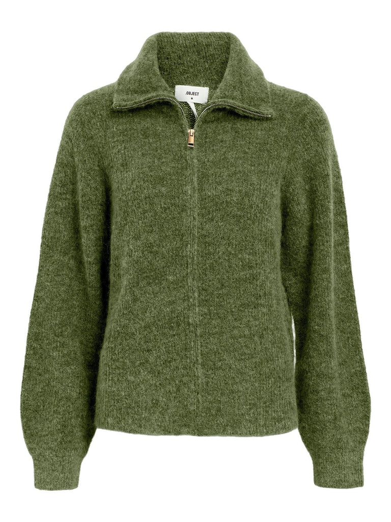 OBJNETE RIB L/S ZIP CARDIGAN-Cardigan-Object Collectors Item-Aandahls