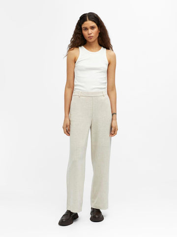 OBJSANNE ALINE WIDE PANT NOOS-Bukser-Object Collectors Item-Aandahls