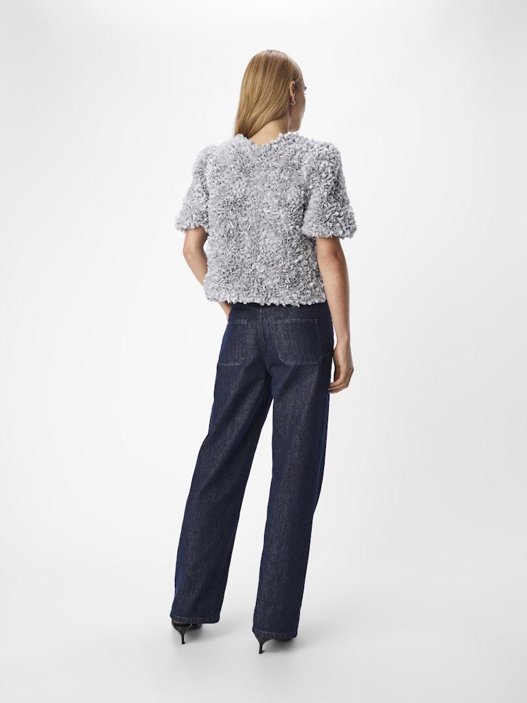 OBJSPARTA S/S V-NECK TOP 136-Topp-Object Collectors Item-Aandahls