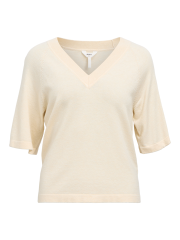 OBJTHESS 2/4 LO V-NECK KNIT TOP NOOS-Genser-Object Collectors Item-Aandahls