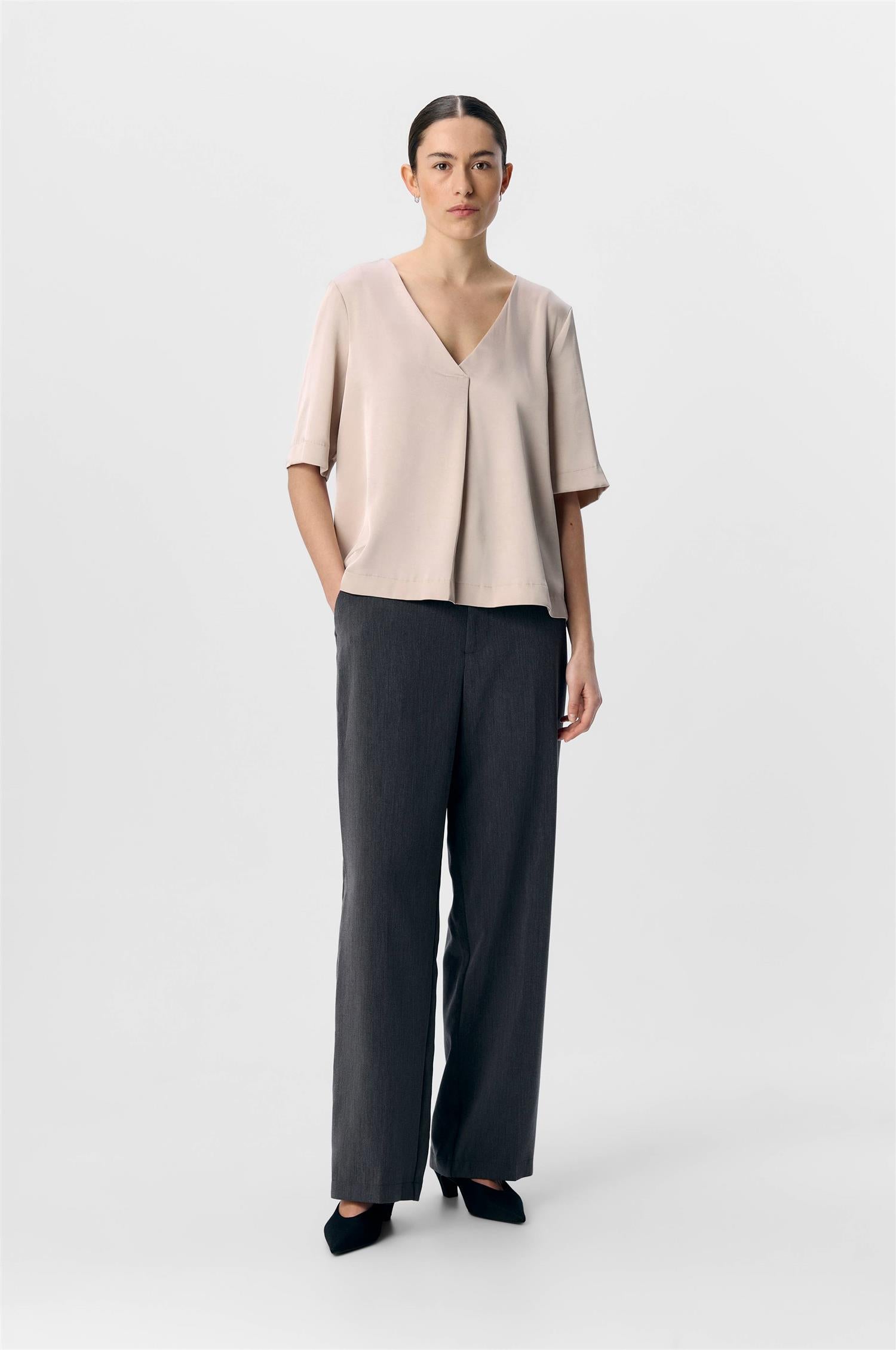 ObjChilli 2/4 Lo v-neck top div-Overdel-Object Collectors Item-Aandahls