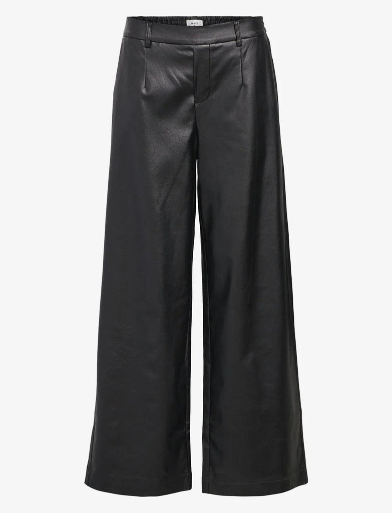 ObjMelba Lisa Wide Coated Pant 135 Div-Bukse-Object Collectors Item-Aandahls