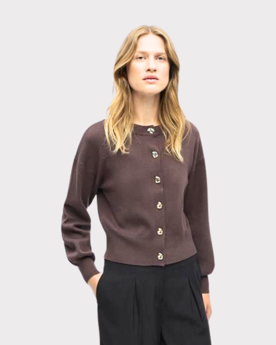 Objbalia Reynard L/s Re Cardigan E Aw 25-Genser-OBJECT-Aandahls