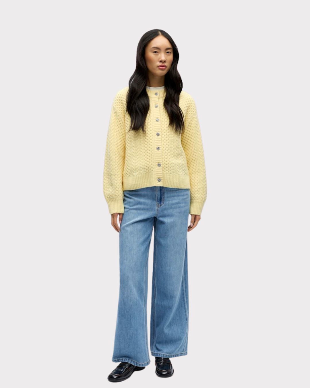 Objdebbie L/s Lo Knit Cardigan 143-Cardigan-OBJECT-Aandahls