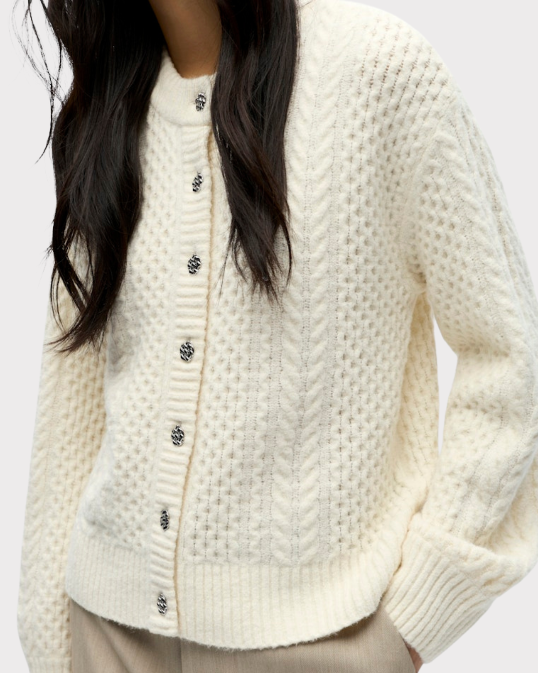 Objdebbie L/s Lo Knit Cardigan 143-Cardigan-OBJECT-Aandahls