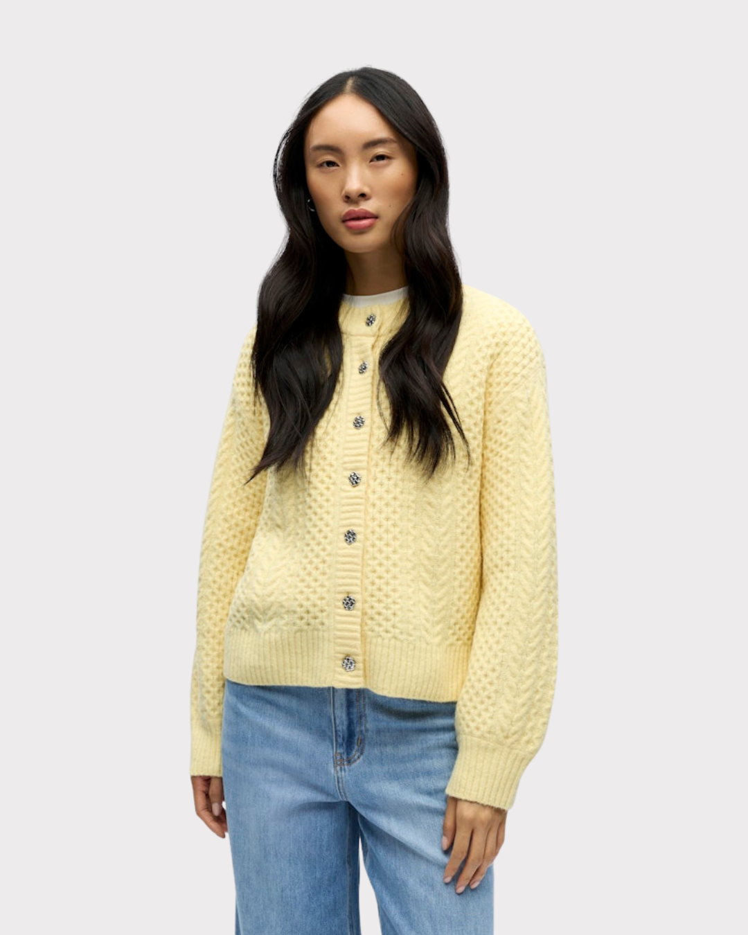 Objdebbie L/s Lo Knit Cardigan 143-Cardigan-OBJECT-Aandahls