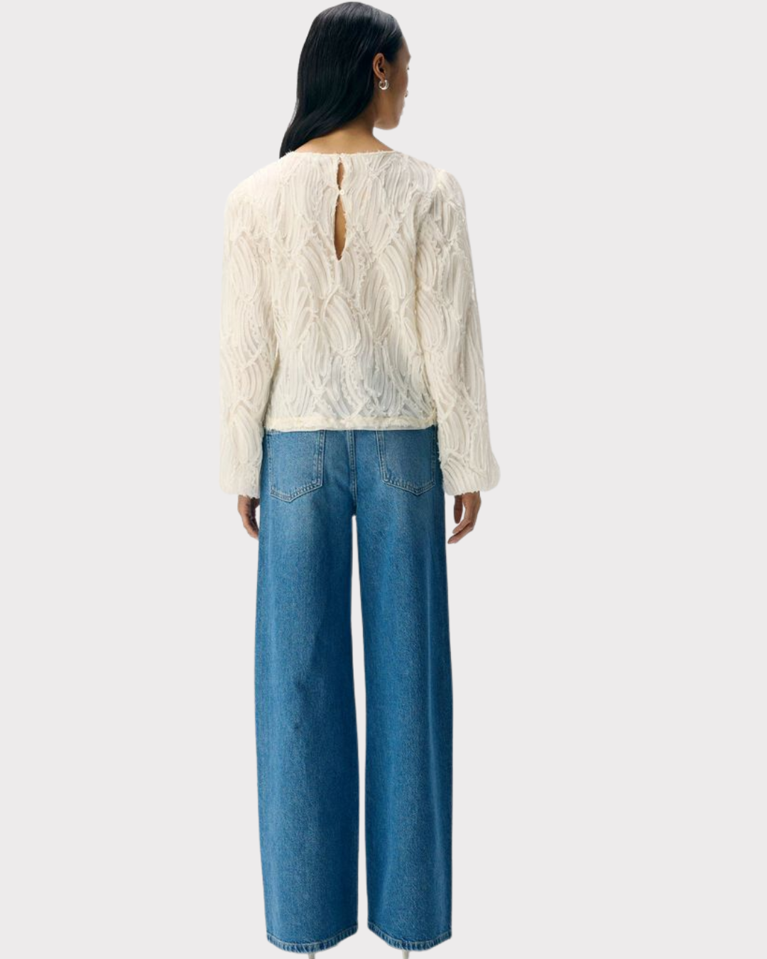 Objlucie L/s Re O-Neck Top Noos-T-shirt-OBJECT-Aandahls