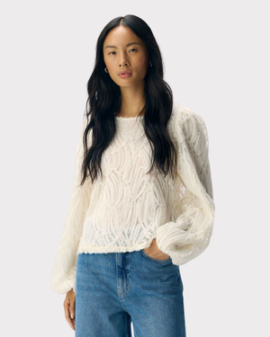 Objlucie L/s Re O-Neck Top Noos-T-shirt-OBJECT-Aandahls