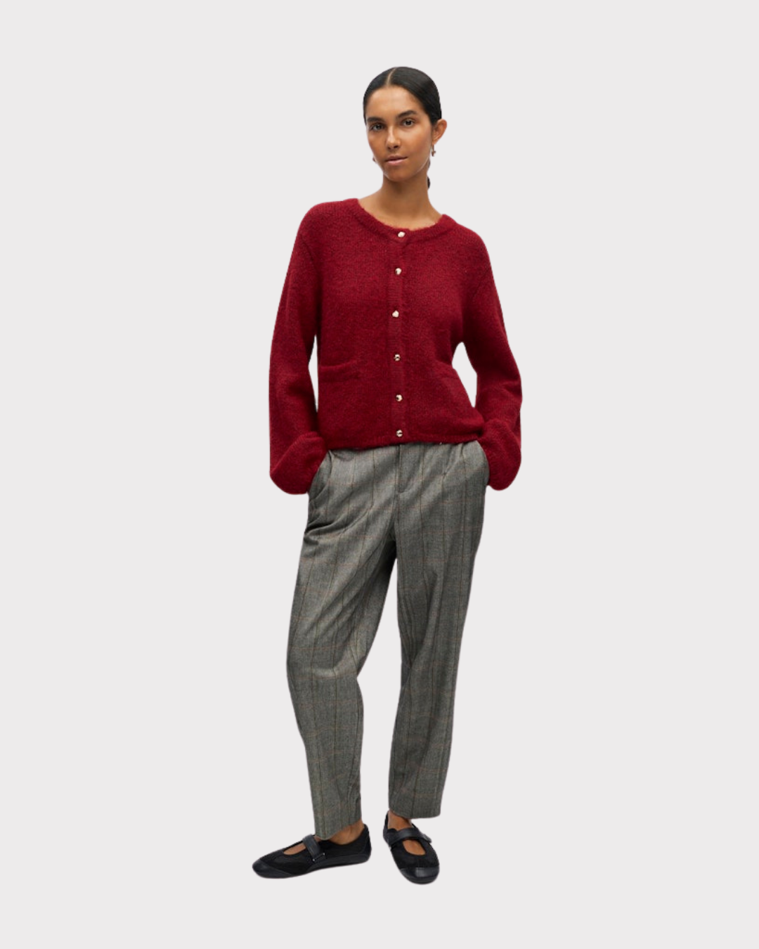 Objsaggia Re L/s Knit Cardigan Noos-Genser-OBJECT-Aandahls