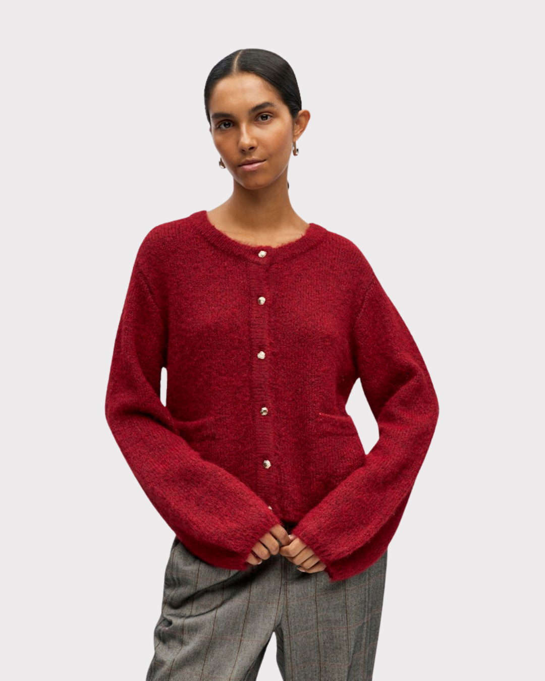 Objsaggia Re L/s Knit Cardigan Noos-Genser-OBJECT-Aandahls