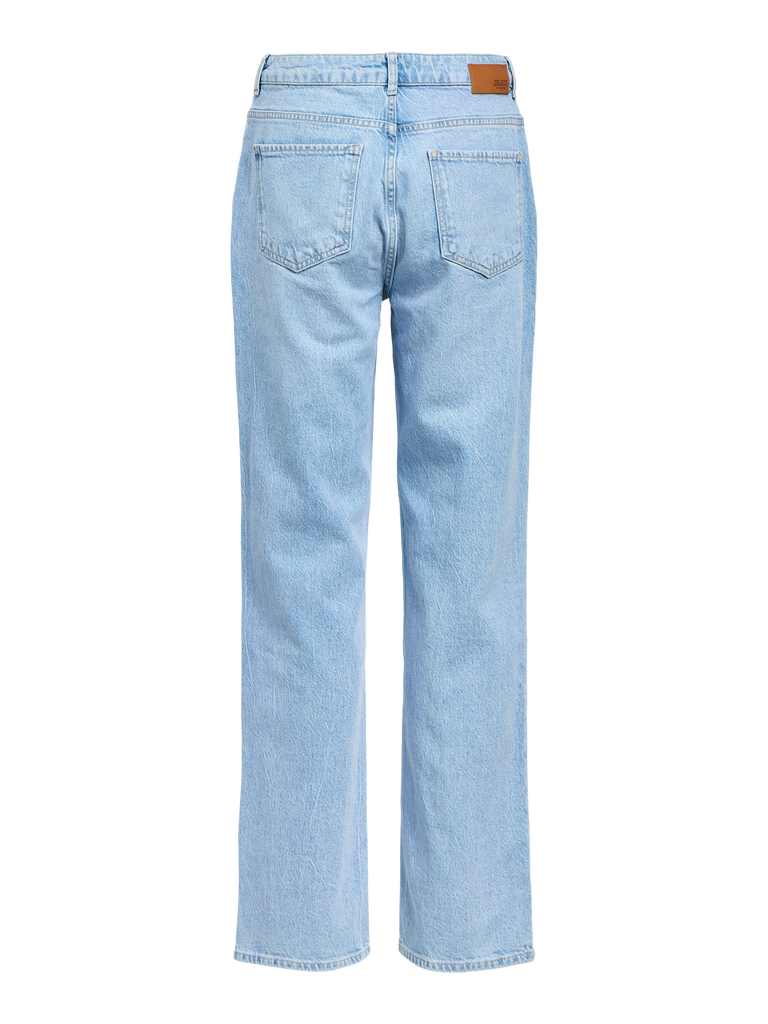 Objsava Ellen Mw Straight Jeans Noos-Bukse-Object Collectors Item-Aandahls