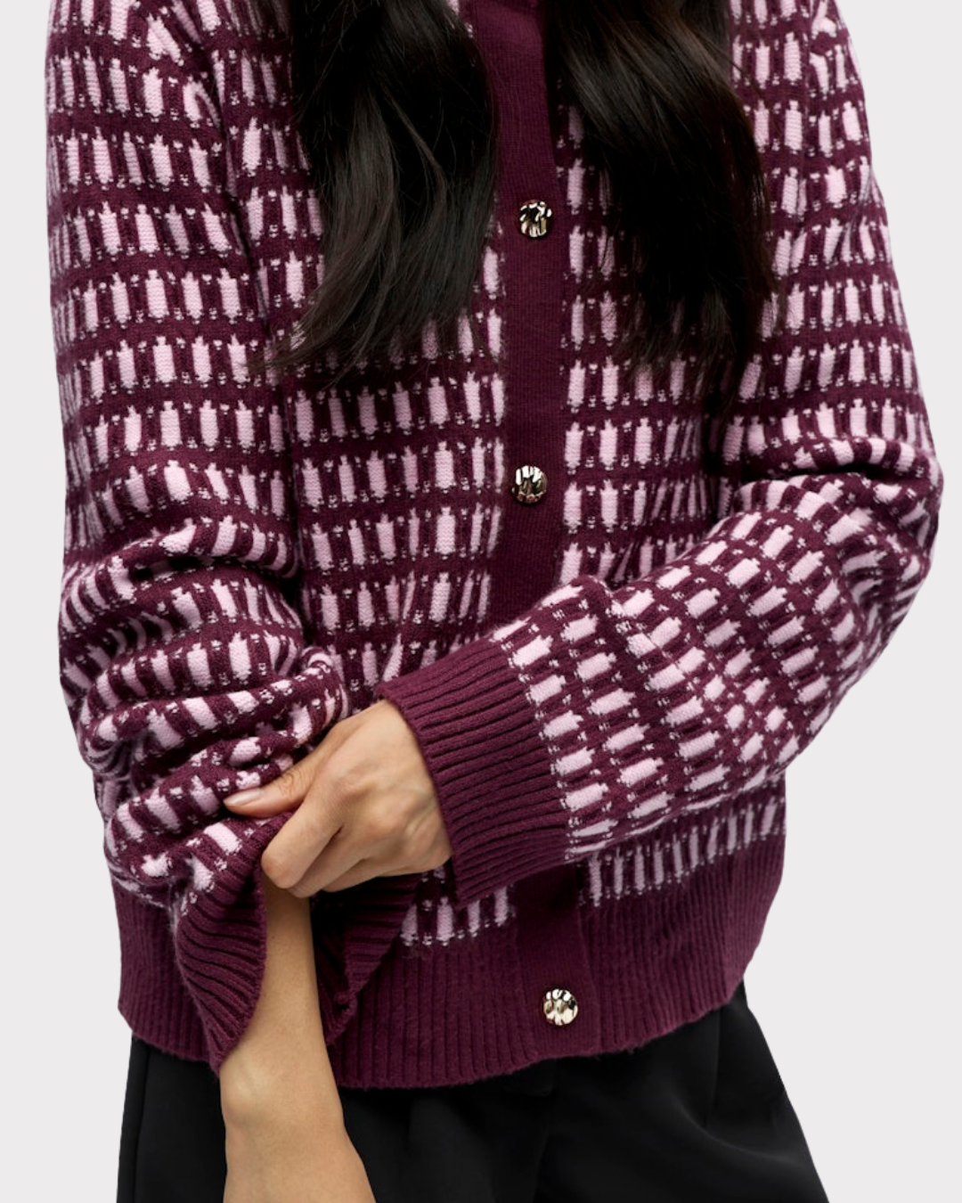 Objthess Noa L/s Cardigan E Aw Fair 25-CARDIGAN-OBJECT-Aandahls