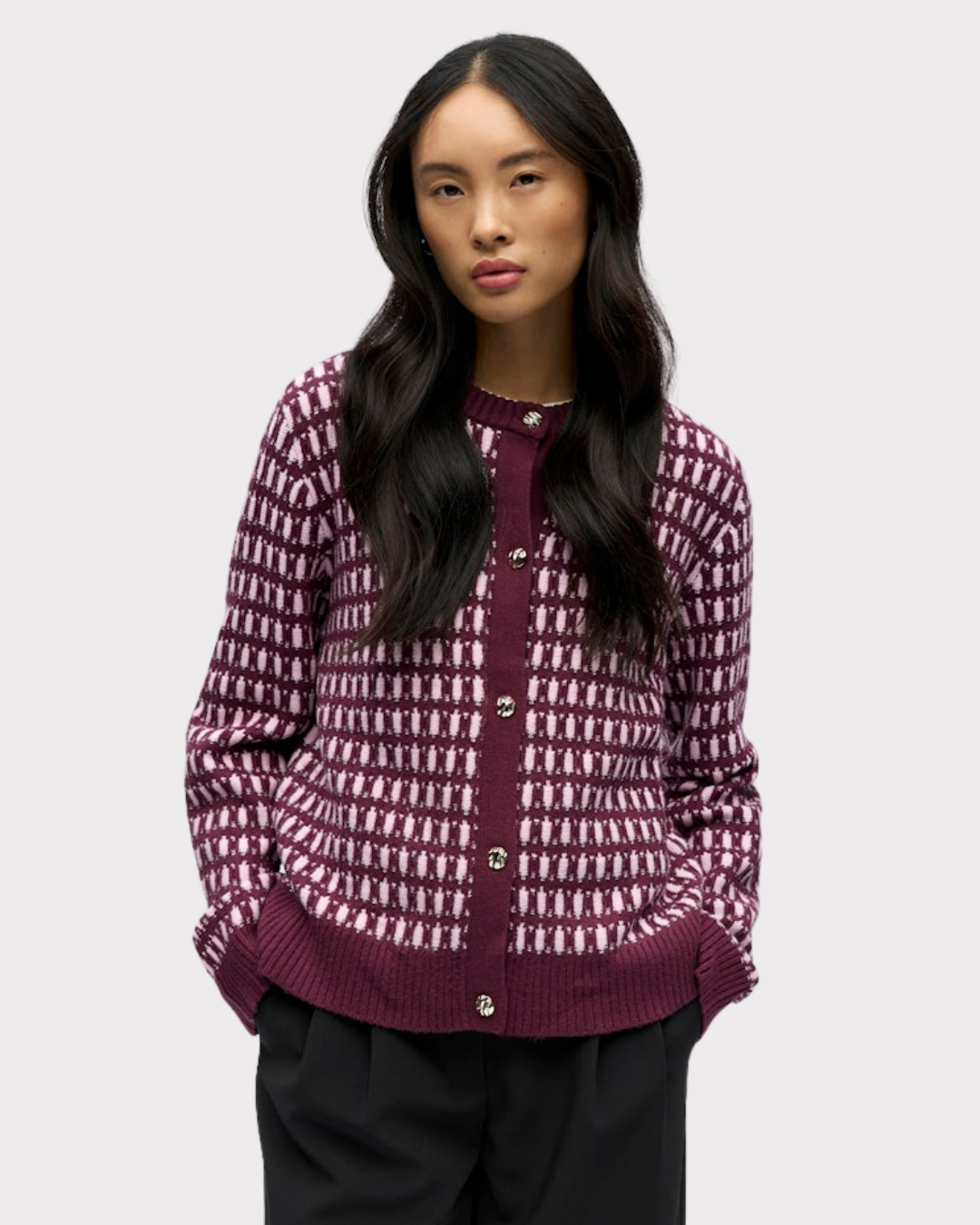 Objthess Noa L/s Cardigan E Aw Fair 25-CARDIGAN-OBJECT-Aandahls