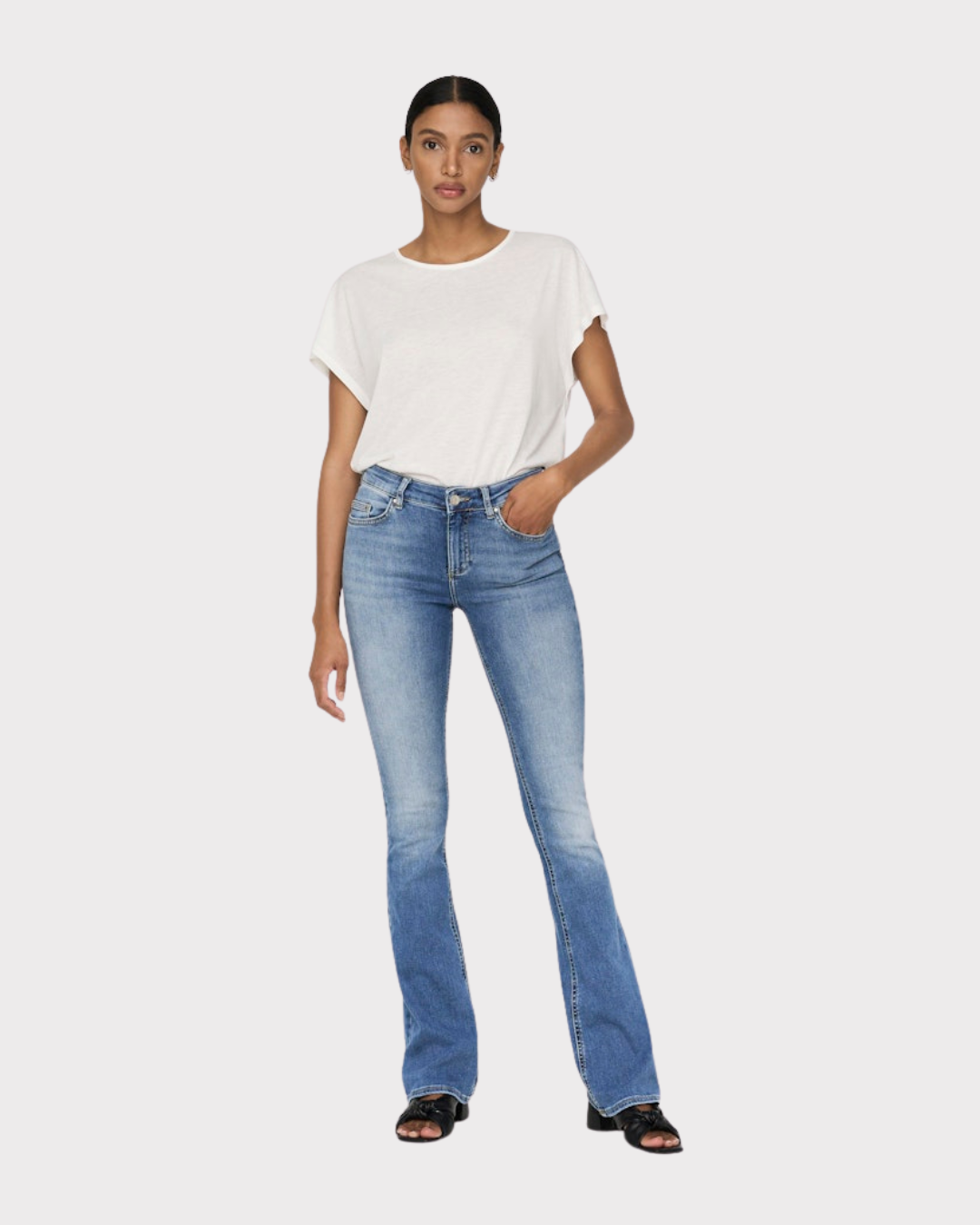 Onlblush Mid Flared DNM Tai467 Noos-Jeans-ONLY-Aandahls