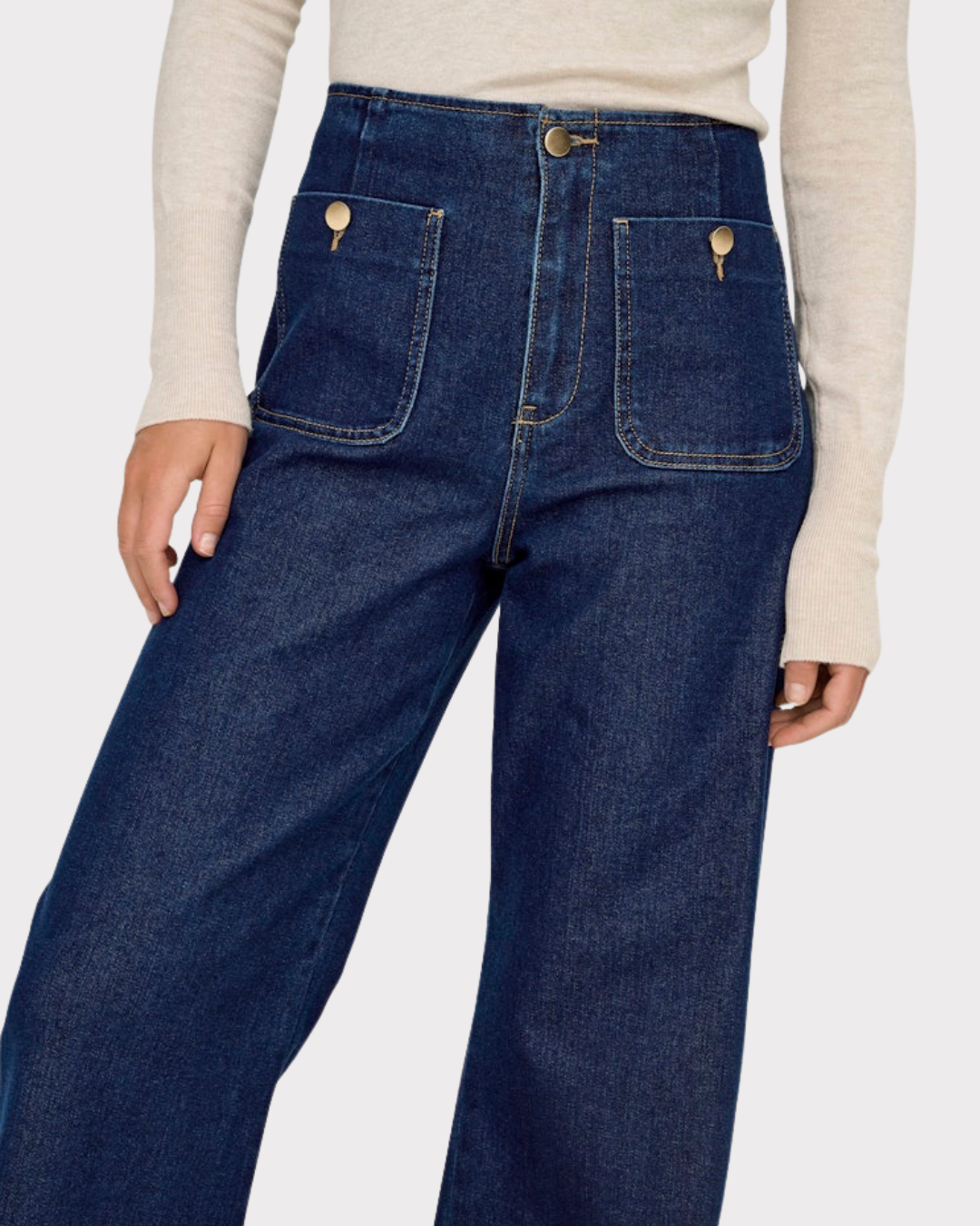 Onlmadeline Hw Wd Pocket Dnm Gua113 Noos-Jeans-ONLY-Aandahls