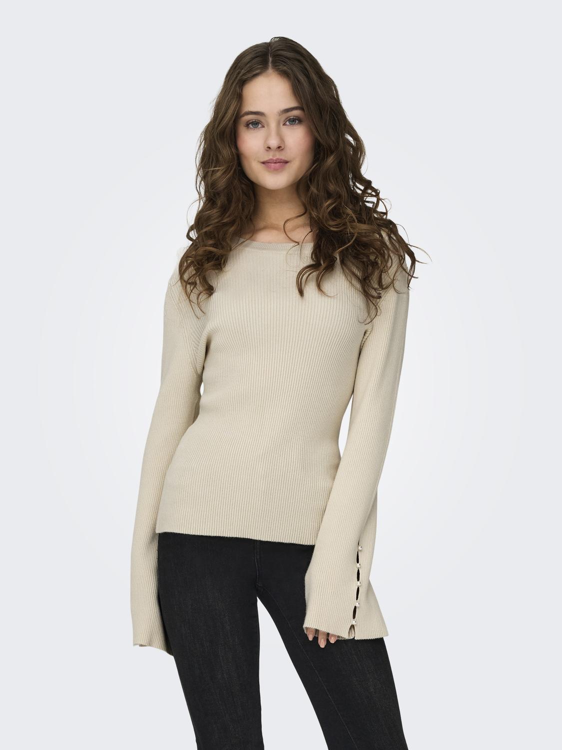 Onlnatascha LS O-neck Pearl CC Knit-Genser-ONLY-Aandahls