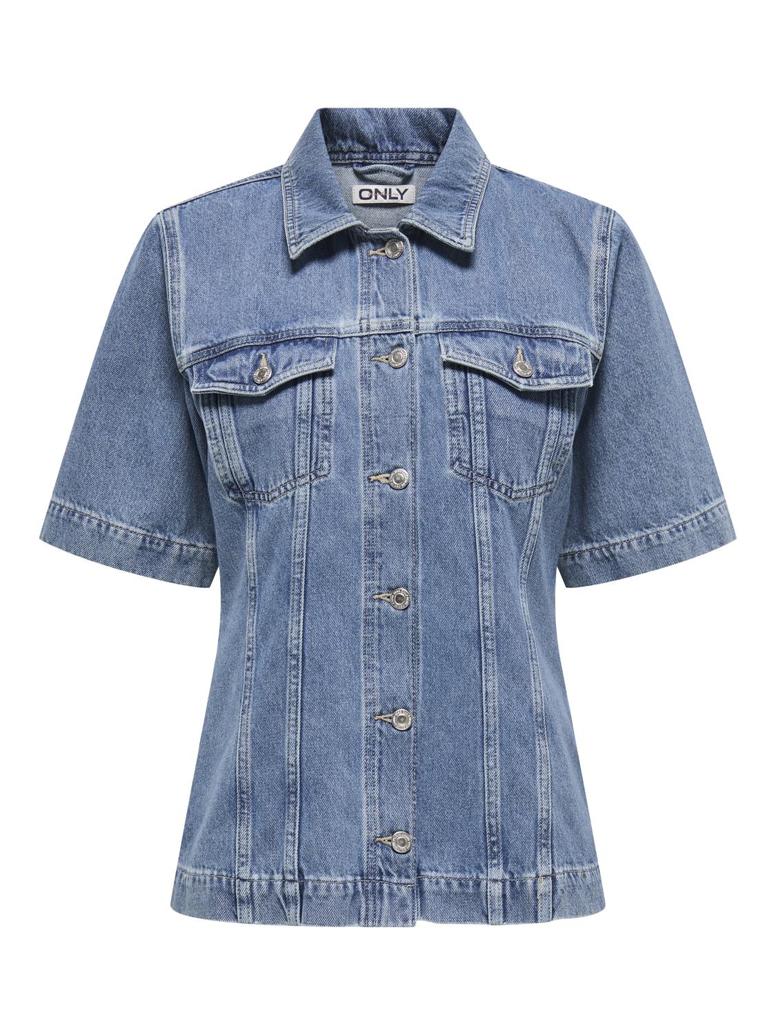 Onlthalia SS Fitted DNM Shirt Cro-Skjorte-ONLY-Aandahls