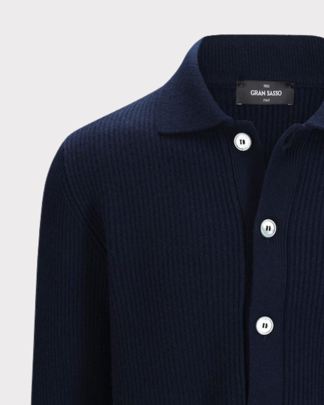 Overshirt Rib Cashmere-CARDIGAN-Gran Sasso-Aandahls
