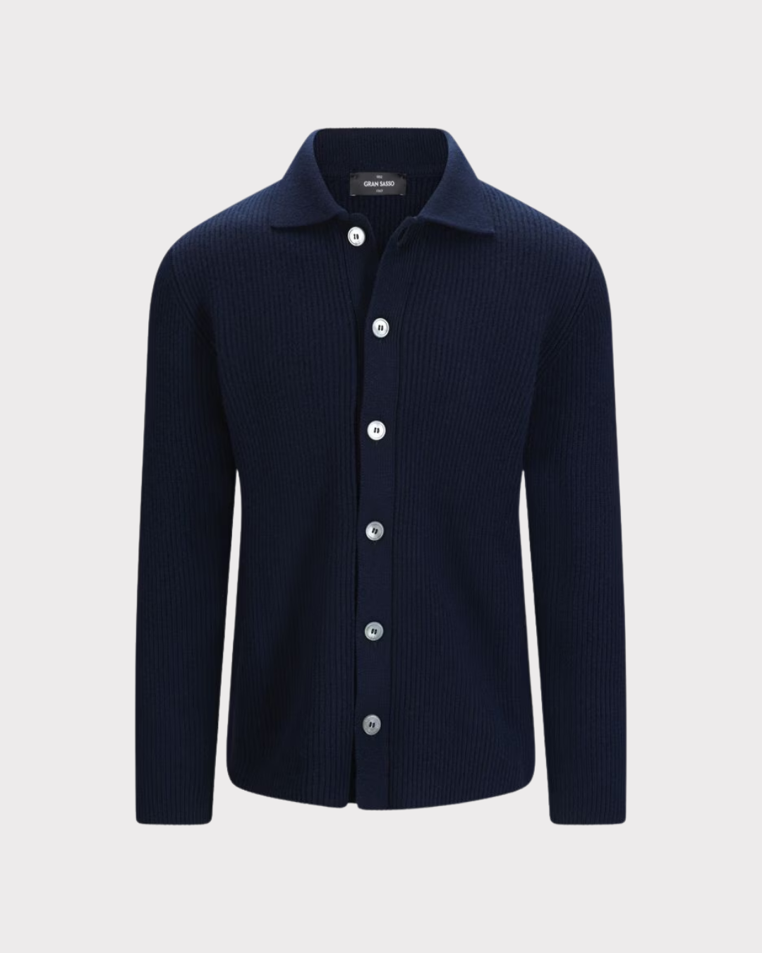 Overshirt Rib Cashmere-CARDIGAN-Gran Sasso-Aandahls