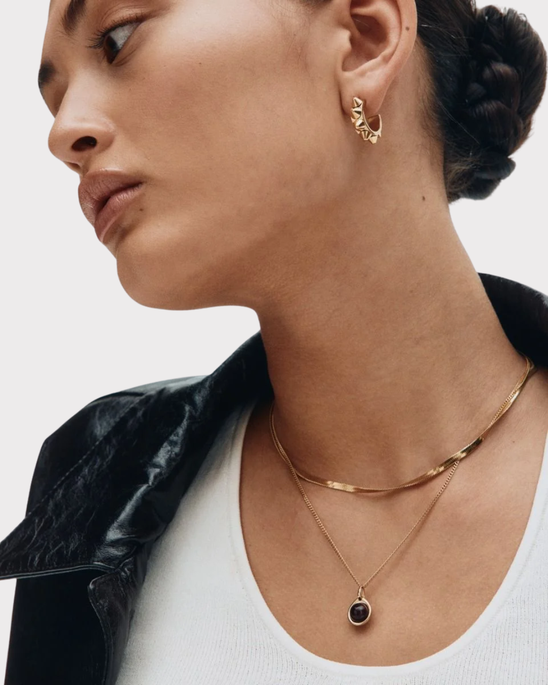 Peak Creole earrings small-Smykke-Edblad-Aandahls