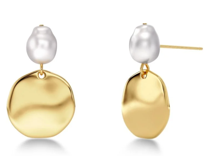 Pearl Signet Earrings-Accessories-Edblad-Aandahls