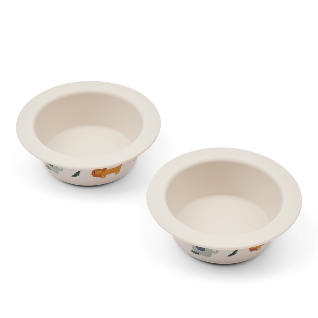 Peony Printed Suction Bowl 2-Pack-Tilbehør-Liewood-Aandahls