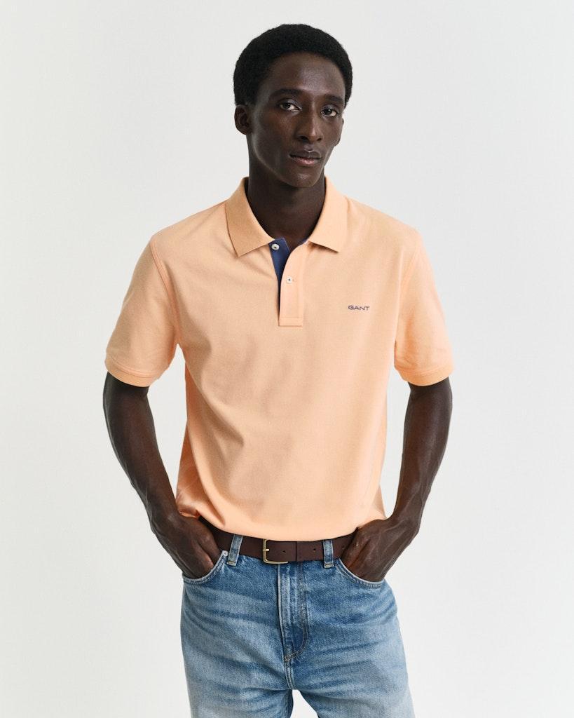 Piquéskjorte Med Kontrastdetaljer-T-shirt-Gant-Aandahls