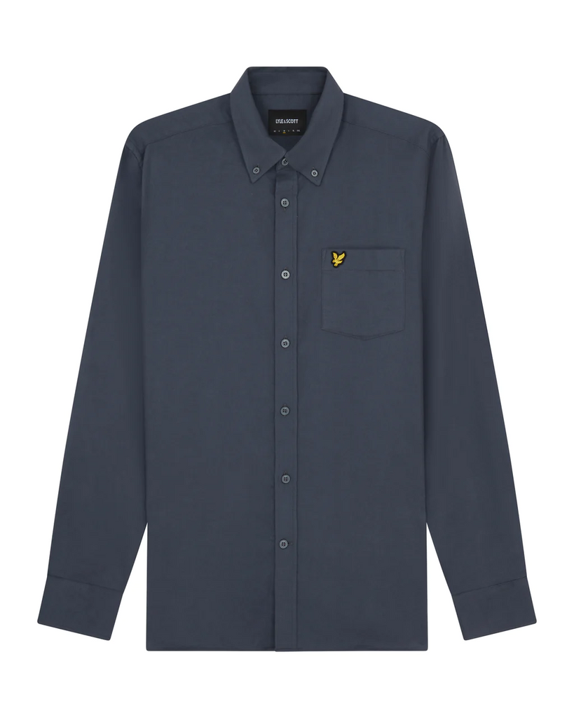 Plain Flannel Shirt-Skjorte-Lyle & Scott-Aandahls