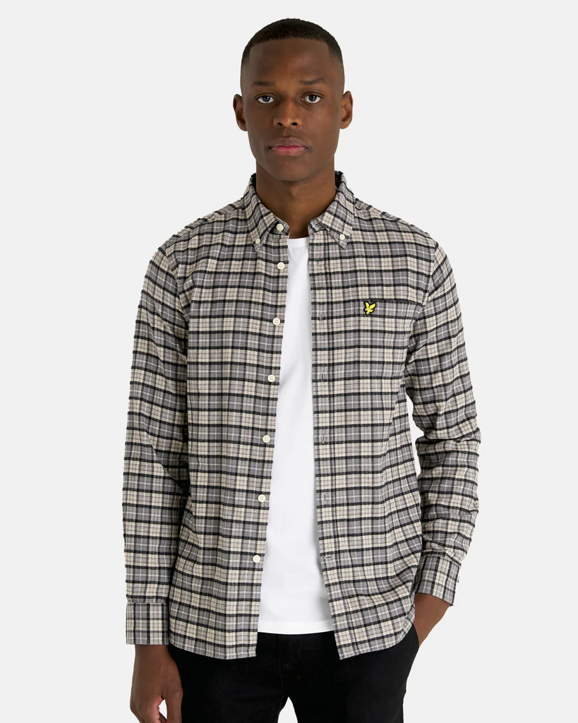 Plain Flannel Shirt-Skjorte-Lyle & Scott-Aandahls