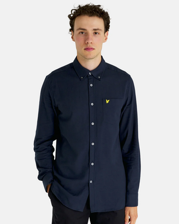 Plain Flannel Shirt-Skjorte-Lyle & Scott-Aandahls