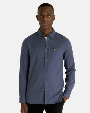 Plain Flannel Shirt-Skjorte-Lyle & Scott-Aandahls