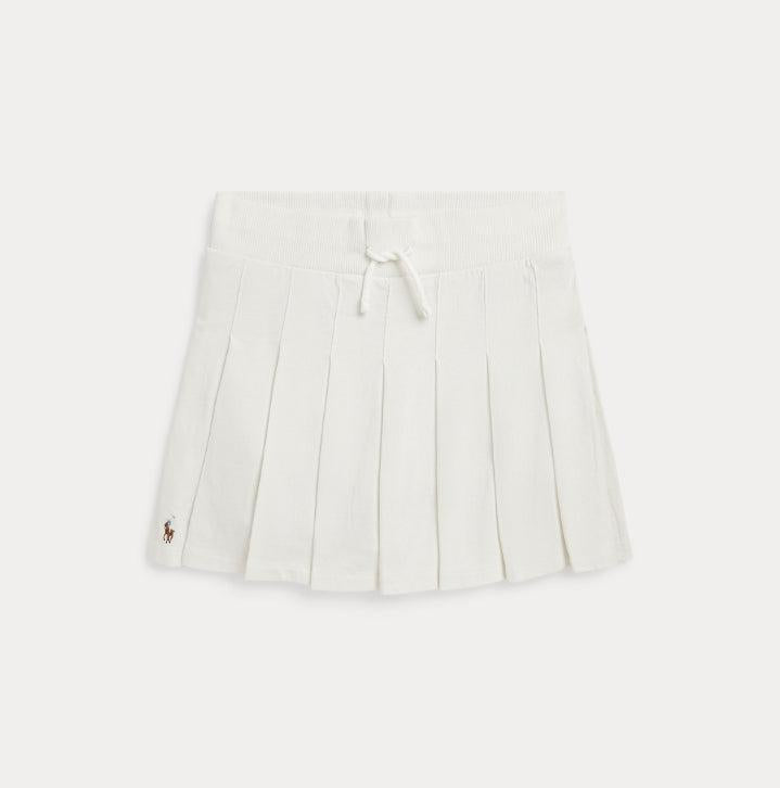 Pleated cotten jersy skort-Skjørt-Polo Ralph Lauren-Aandahls